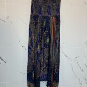 Salamola Women's Harem Pants M Multicolor Boho Wide-Leg Casual